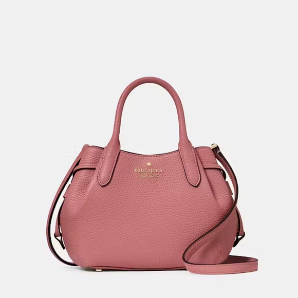 ♠️Kate Spade Dumpling Mini Satchel Crossbody Bag, Pomegranate Pink New NWT - Picture 1 of 4
